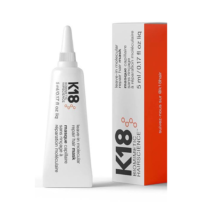 k18 leave-in molecular repair hair mask 5ml