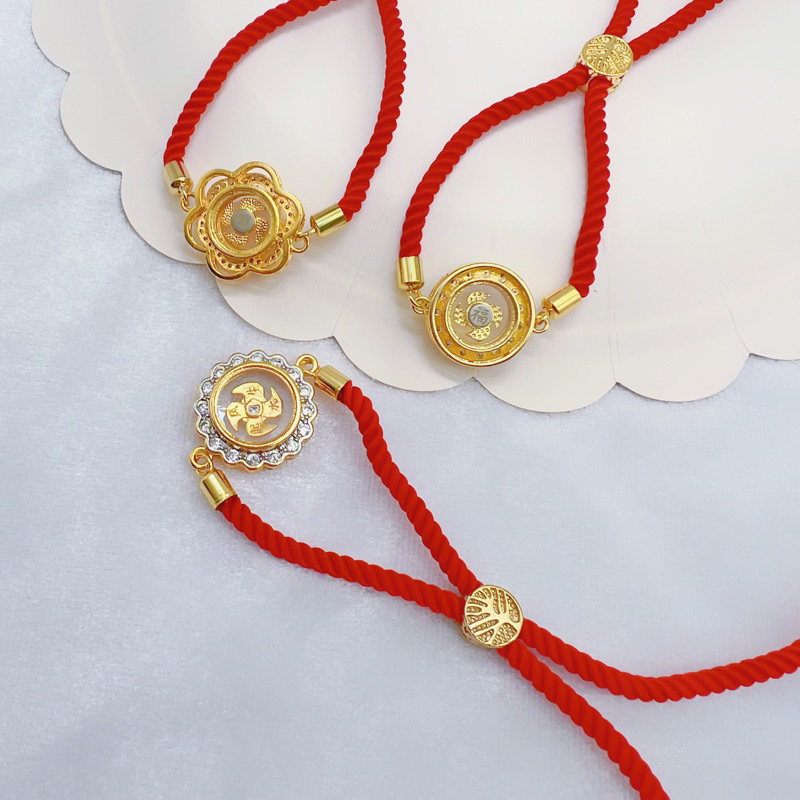 พร้อมส่ง ด้ายแดงสร้อยข้อมือ กังหัน มีหลายแบบให้เลือก