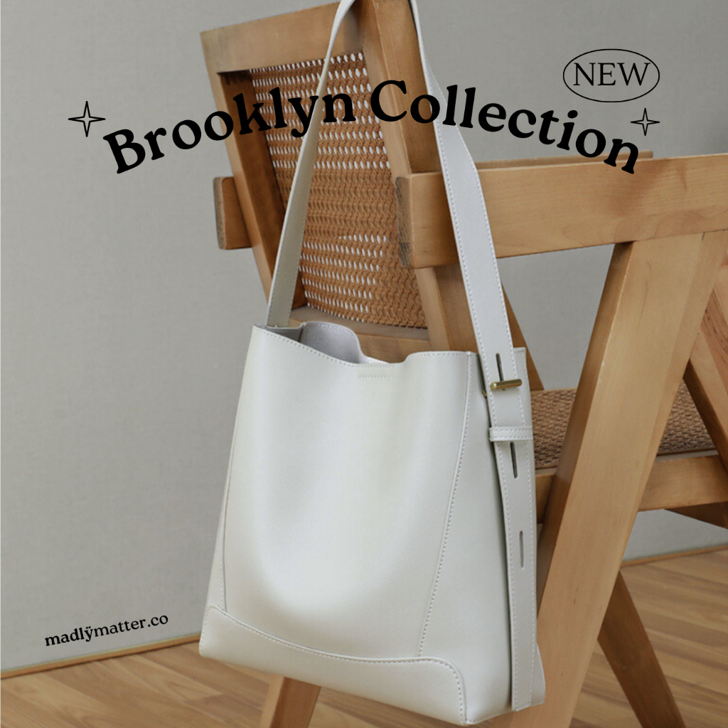 (พร้อมส่ง) กระเป๋าหนังแท้ รุ่น Brooklyn Bag 4 สี กระเป๋าถือ กระเป๋าสะพาย by @madlymatter.co