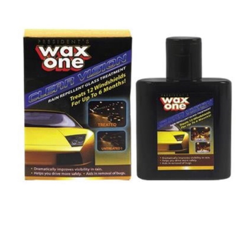 WAX ONE น้ำยาทำความสะอาดกระจกรถ WAX ONE รุ่น เคลียร์วิชั่น ขนาด 135 มล.