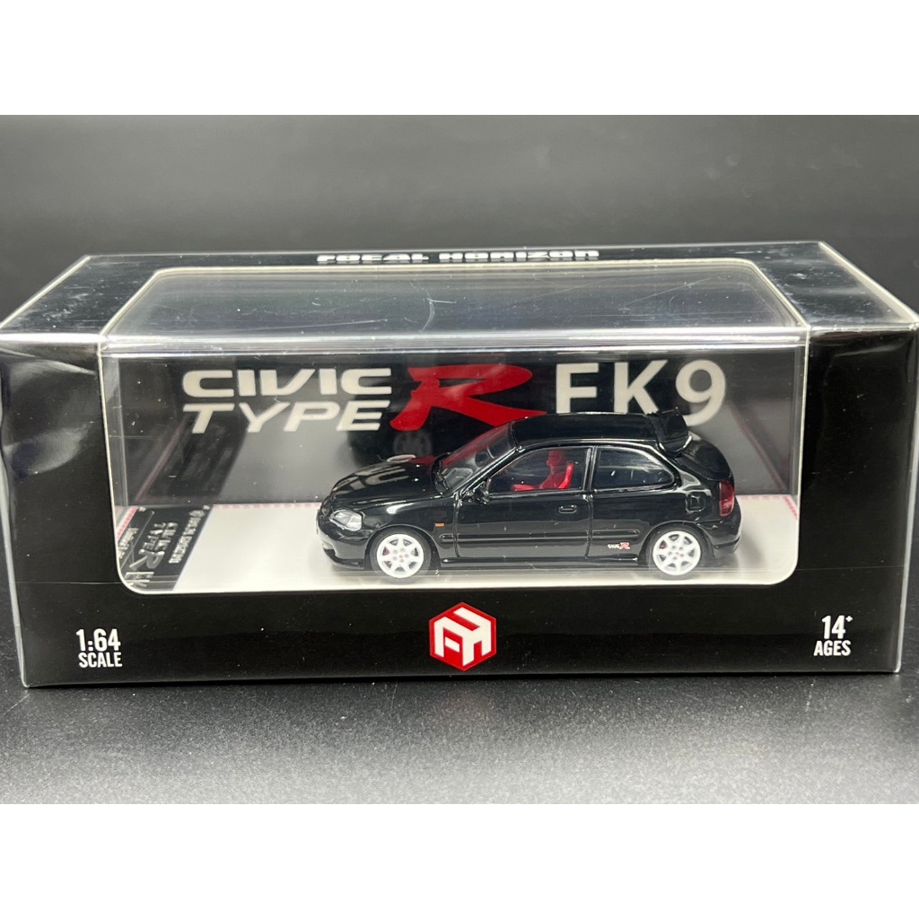 Focal Horizon 1:64  Civic Type-R 1st generation EK9 diecast model. Black