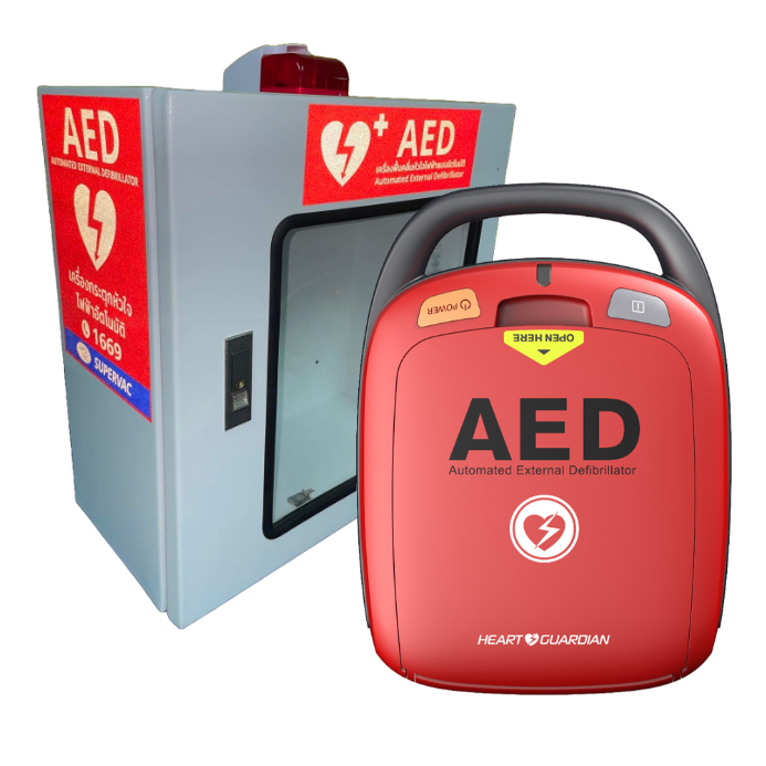 AED + ตู้ เครื่องกระตุกหัวใจ