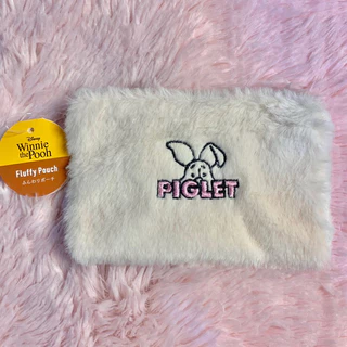 พร้อมส่ง กระเป๋าหูรูด กระเป๋ามีซิปมีขนนุ่มนิ่ม ลายการ์ตูนดิสนีย์ Disney Fluffy bag ลิขสิทธิ์เเท้ หิ้วจากญี่ปุ่น🇯🇵