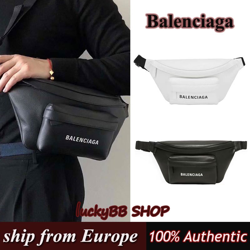 Balenciaga กระเป๋าไหล่ข้ามตัว หีบห่อ ของแท้100%