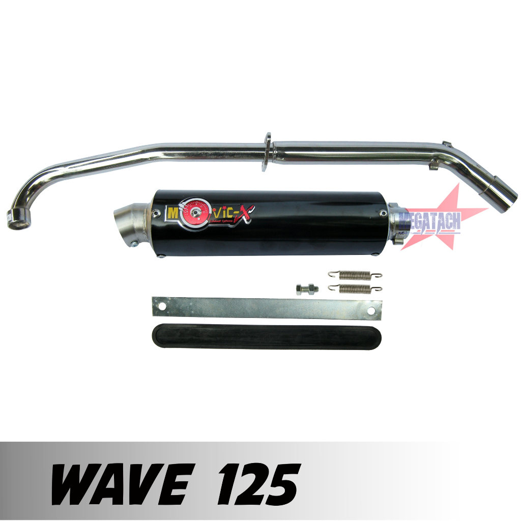 ท่อสูตร WAVE 125 ท่อแต่ง เวฟ โมวิค MOVIC-X ทรง ENDURANCE มี มอก. คอชุบโครเมี่ยมอย่างดี+ปลาย+แค้มรัดท่อ