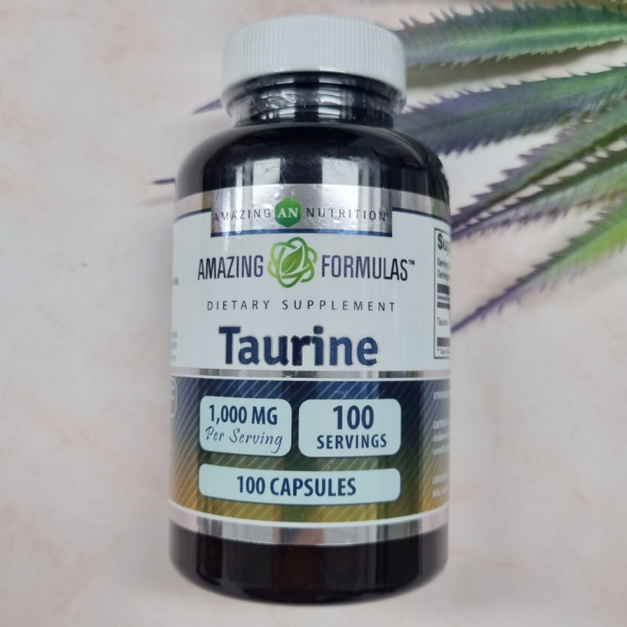 [Amazing Nutrition®] Taurine 1000 mg 100 Capsules ทอรีน