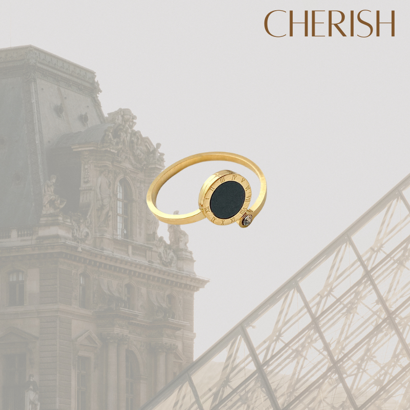 [CHERISHxMIHREH] แหวน Minimal Vintage ชุบทอง 18K งานจริงสวยมาก [CR57]