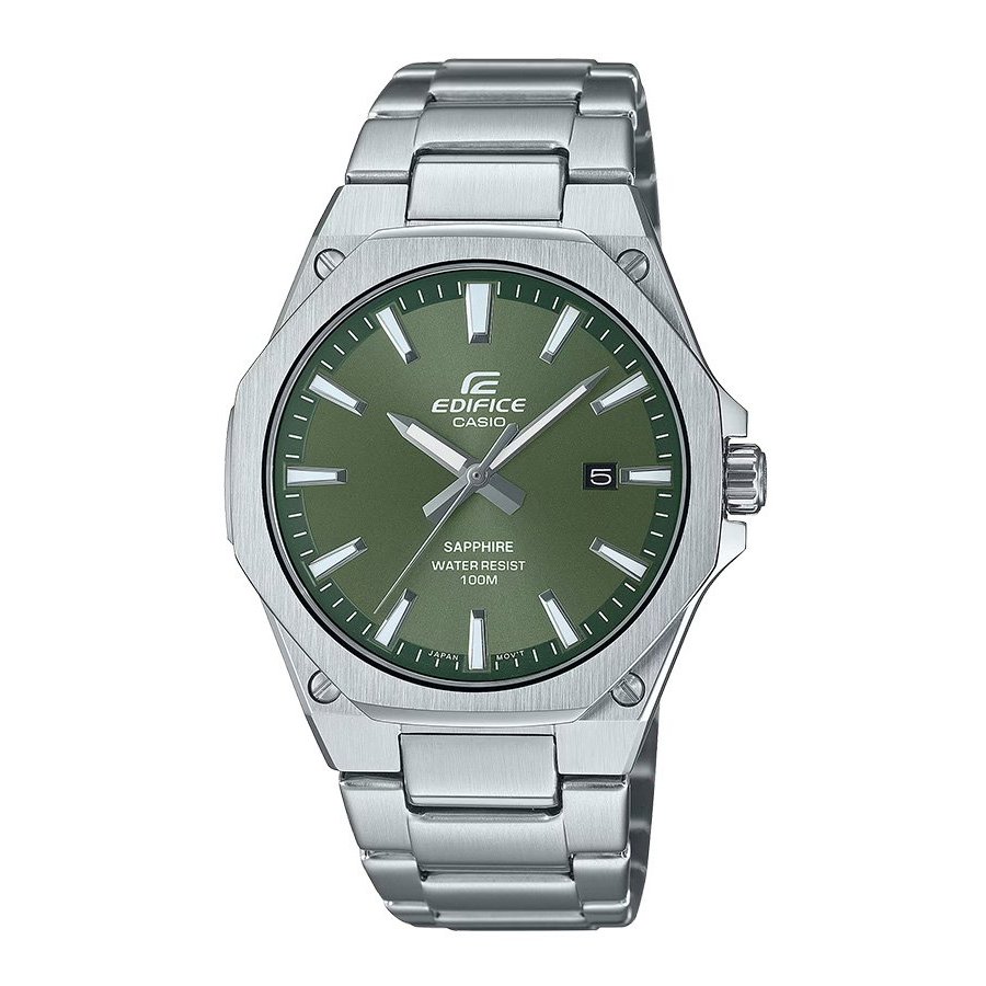 Casio Edifice นาฬิกาข้อมือผู้ชาย สายสแตนเลส  รุ่น EFR-S108D-3A / สีเขียว