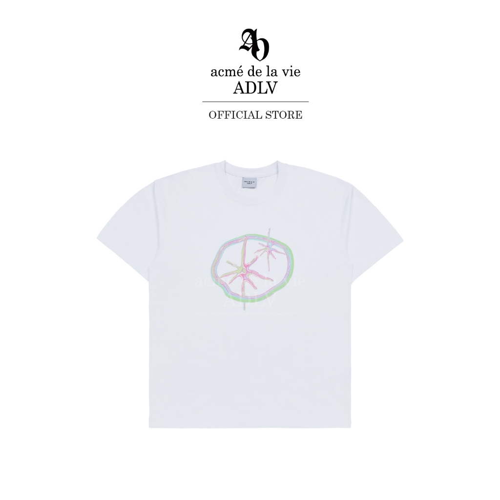 ADLV เสื้อยืด Oversize รุ่น  Creature Planet Logo Short Sleeve T-Shirt White White (50092SCLSSU_F3WTXX)