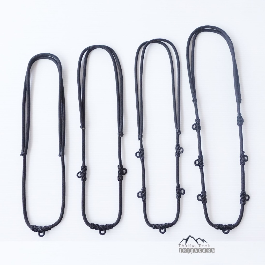 F45 เชือกห้อยพระ ขนาด 2-4 มม เชือกรูด ปรับขยายได้ สร้อยคอเชือกร่ม สร้อยพระ สร้อยคอ