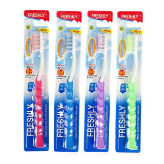 แปรงสีฟัน Freshly 528 แพ็ค 12 ด้าม​ ขนแปรง​นุ่ม​ | Soft Toothbrush Freshly 528 | 1 Dozen