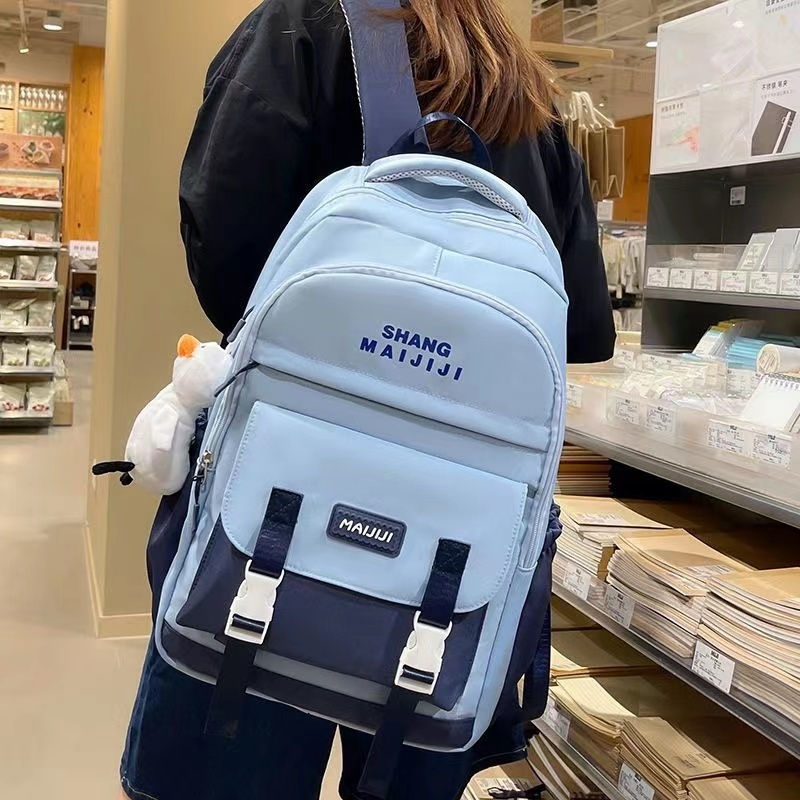 THZO กระเป๋าเป้สะพายหลัง กระเป๋านักเรียน จุของได้เยอะ สไตล์เกาหลี และญี่ปุ่น สําหรับผู้หญิง - รูปที่ 6