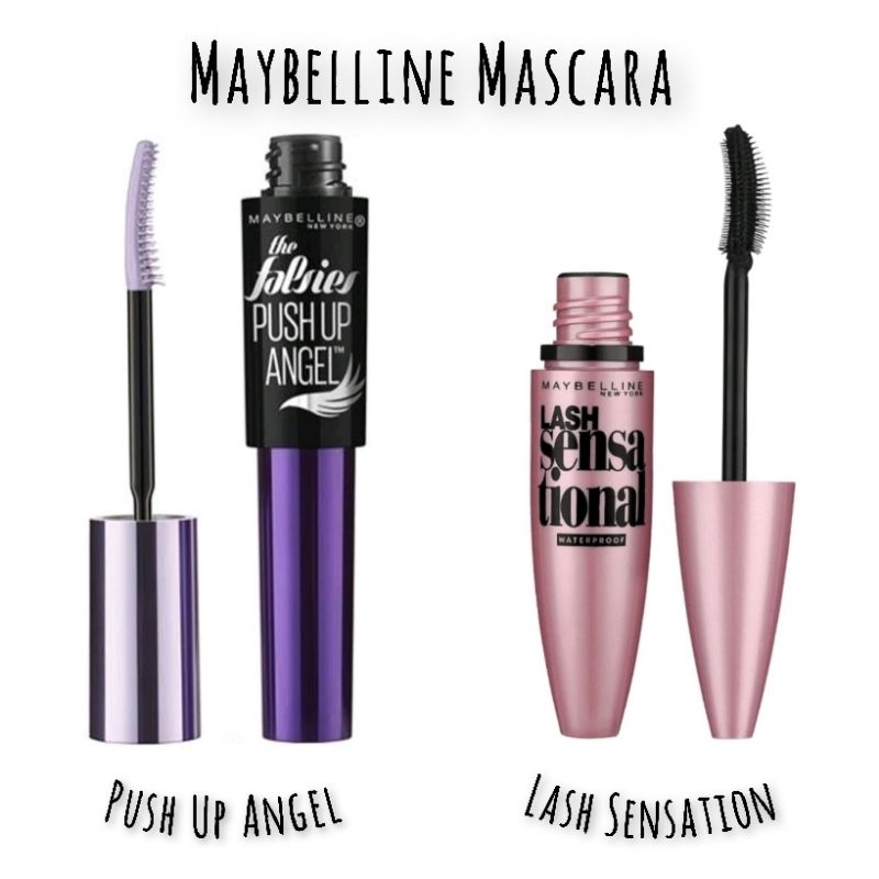 มาสคาร่า เมย์เบลลีน Maybelline Mascara Push Up Angel & Lash Sensation แท้ พร้อมส่ง📌