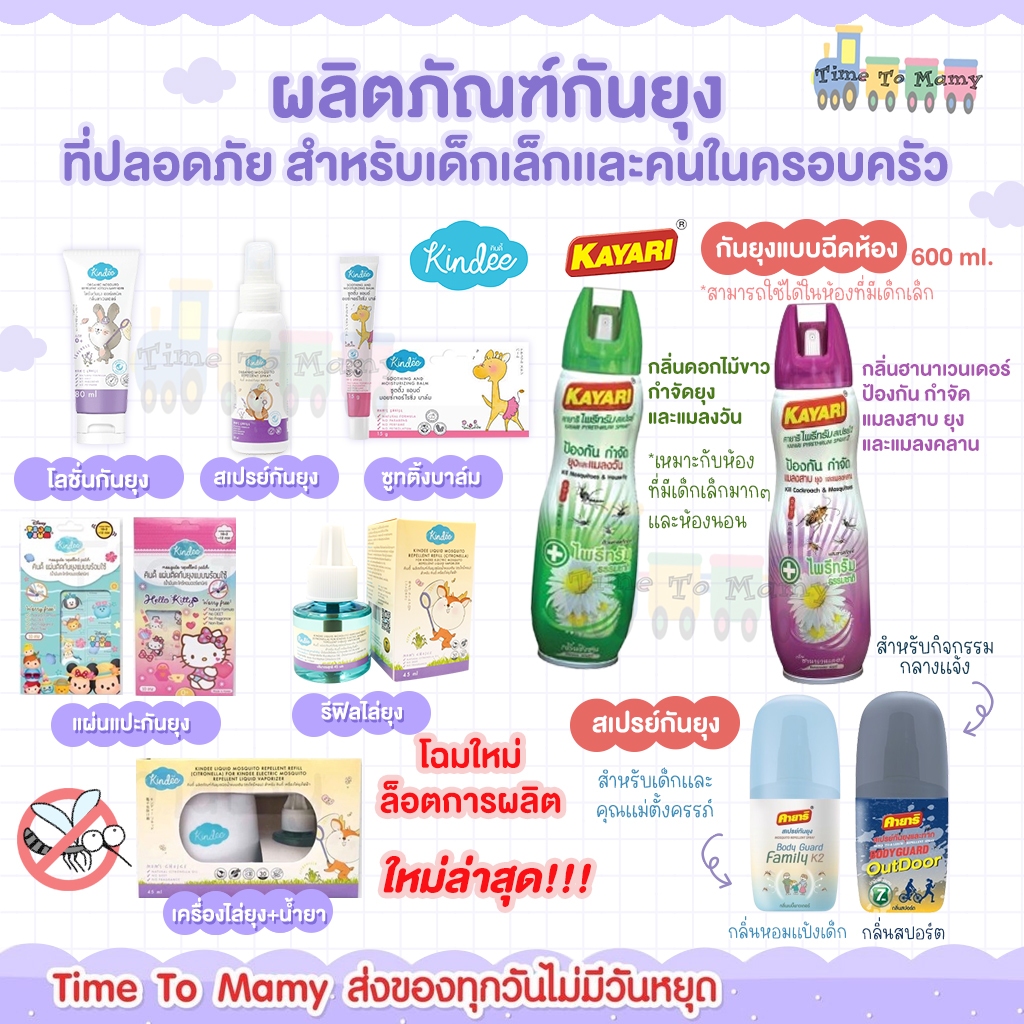 ส่งด่วนทุกวันตัดรอบ 4โมงKindee คินดี้ กันยุงสำหรับเด็ก โลชั่น กันยุงเด็ก ไล่ยุงสารสกัดจากธรรมชาติ