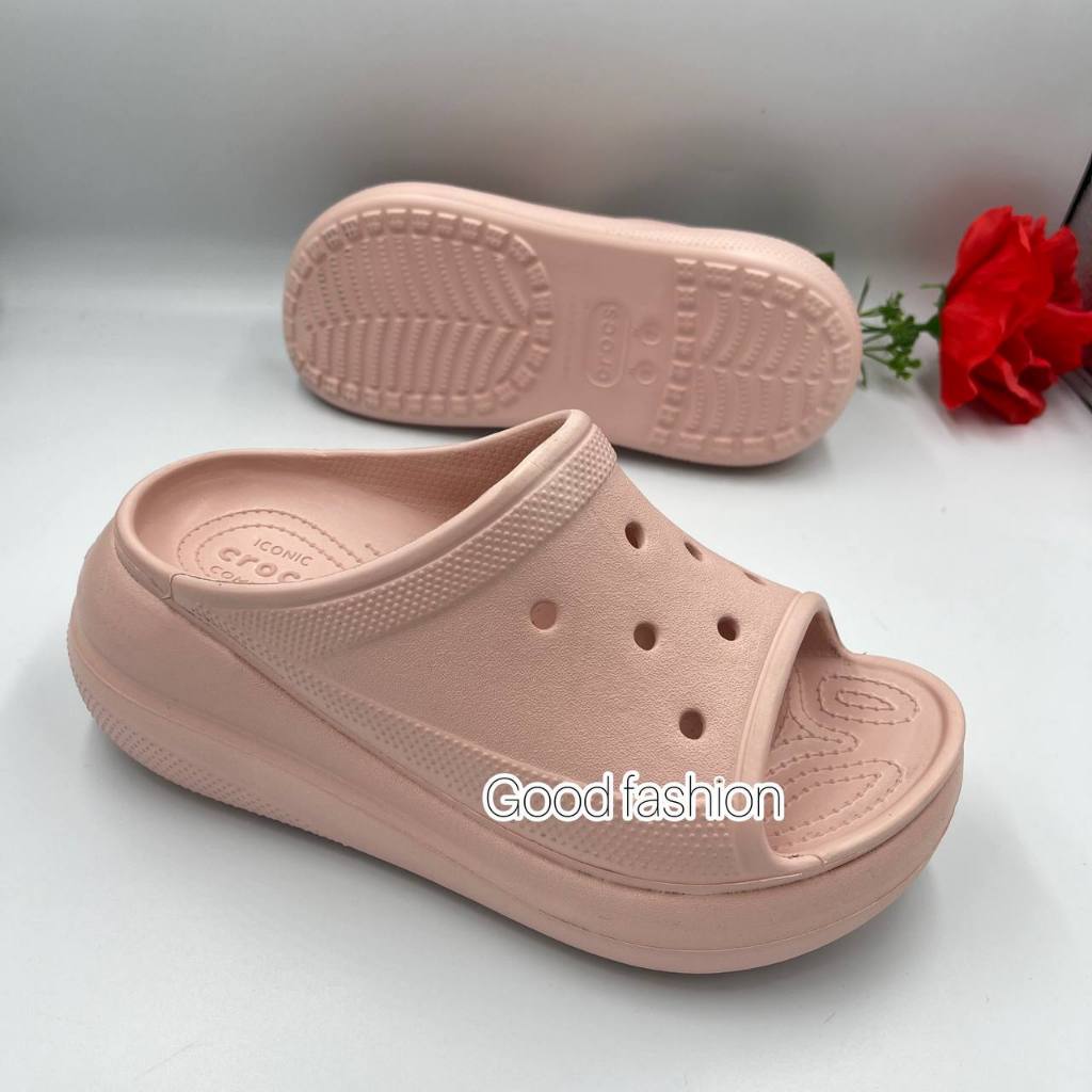 รองเท้า Crocs Crush Slide Clog ผู้หญิง งานดี สวย ไส้สบาย