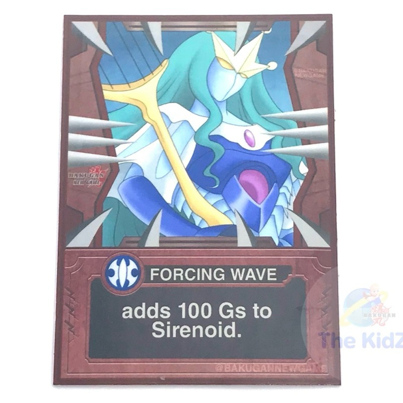 บาคุกัน Bakugan Battle Brawlers Sirenoid‘s Attack “Forcing Wave” custom magnetic card