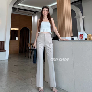 ✨S-XL✨กางเกงขาม้าน้อย เอวสูง เนื้อผ้าโรเชฟ ใส่แล้วสูงเพรียว