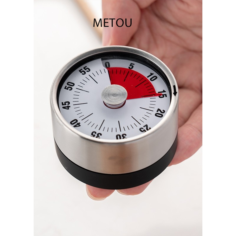 ห้องครัวจับเวลาสแตนเลสพร้อมตัวจับเวลาไข่ต้มแบบแม่เหล็ก