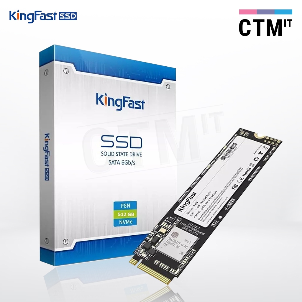 อุปกรณ์คอมพิวเตอร์ เอสเอสดี SSD M.2 2280 NVME F8N Series KingFast 256GB/512GB/1TB รับประกัน 7 ปี