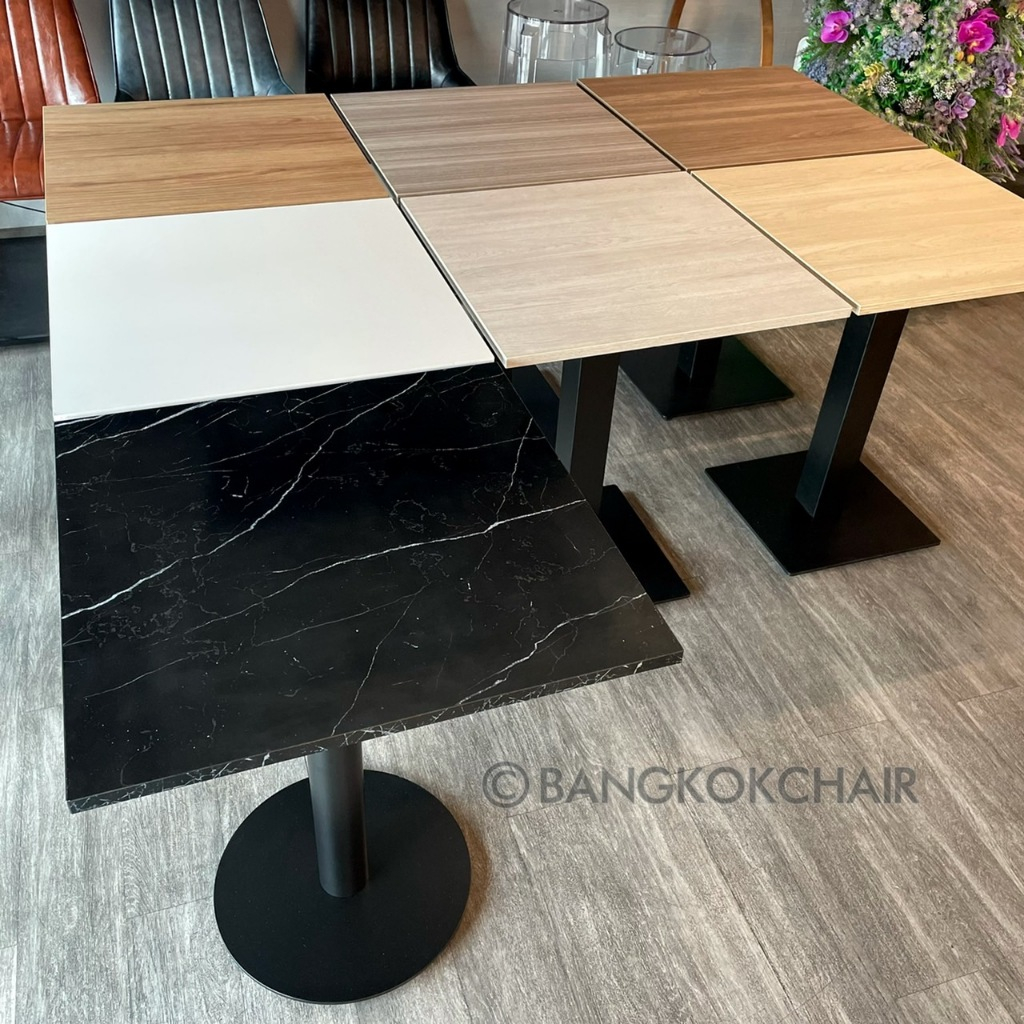 (ราคานี้เฉพาะเเผ่นท๊อปไม้ ไม่รวมขาโต๊ะ) BANGKOKCHAIR TW60X60ซม. ท็อปไม้ปิดผิว FORMICA