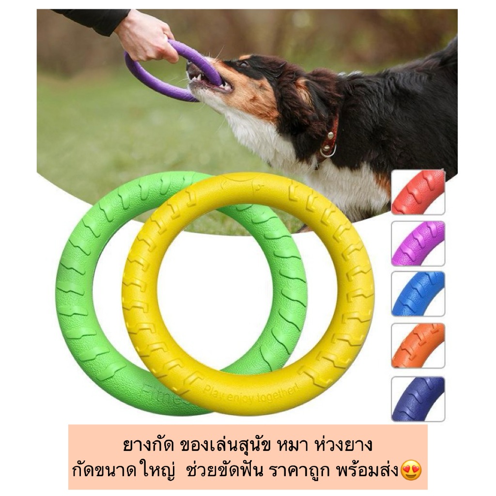 AL-520 ยางกัด ของเล่นสุนัข หมา ห่วงยางกัดขนาดใหญ่  ช่วยขัดฟัน ราคาถูก พร้อมส่ง😍