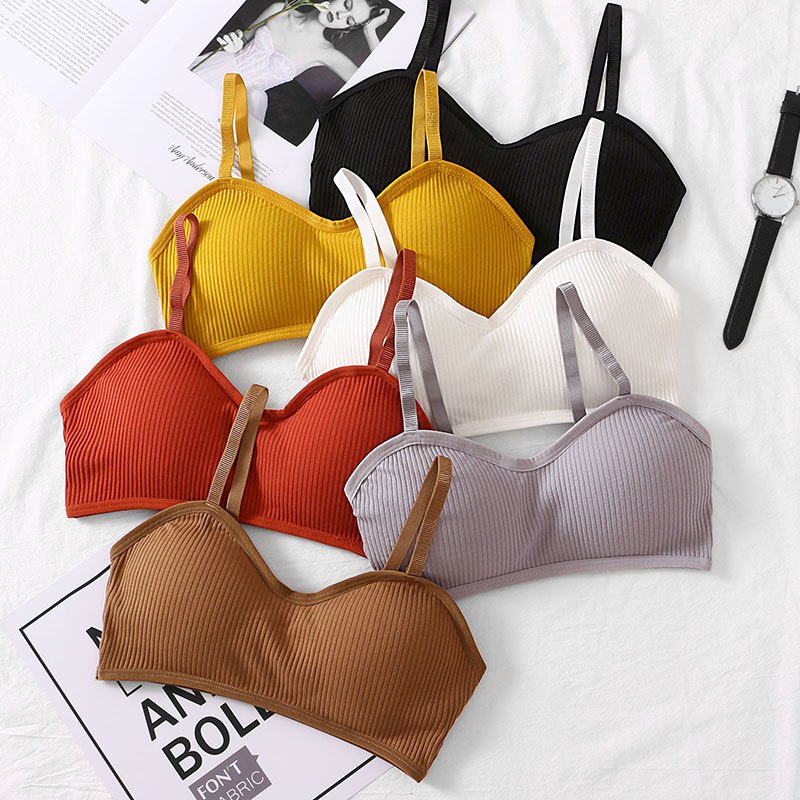 [ส่งจากไทย] 𝙎𝙩𝙪𝙙𝙞𝙤𝘽𝙧𝙖 #bra-079 บราครอปสายเดี่ยว มีฟองน้ำ