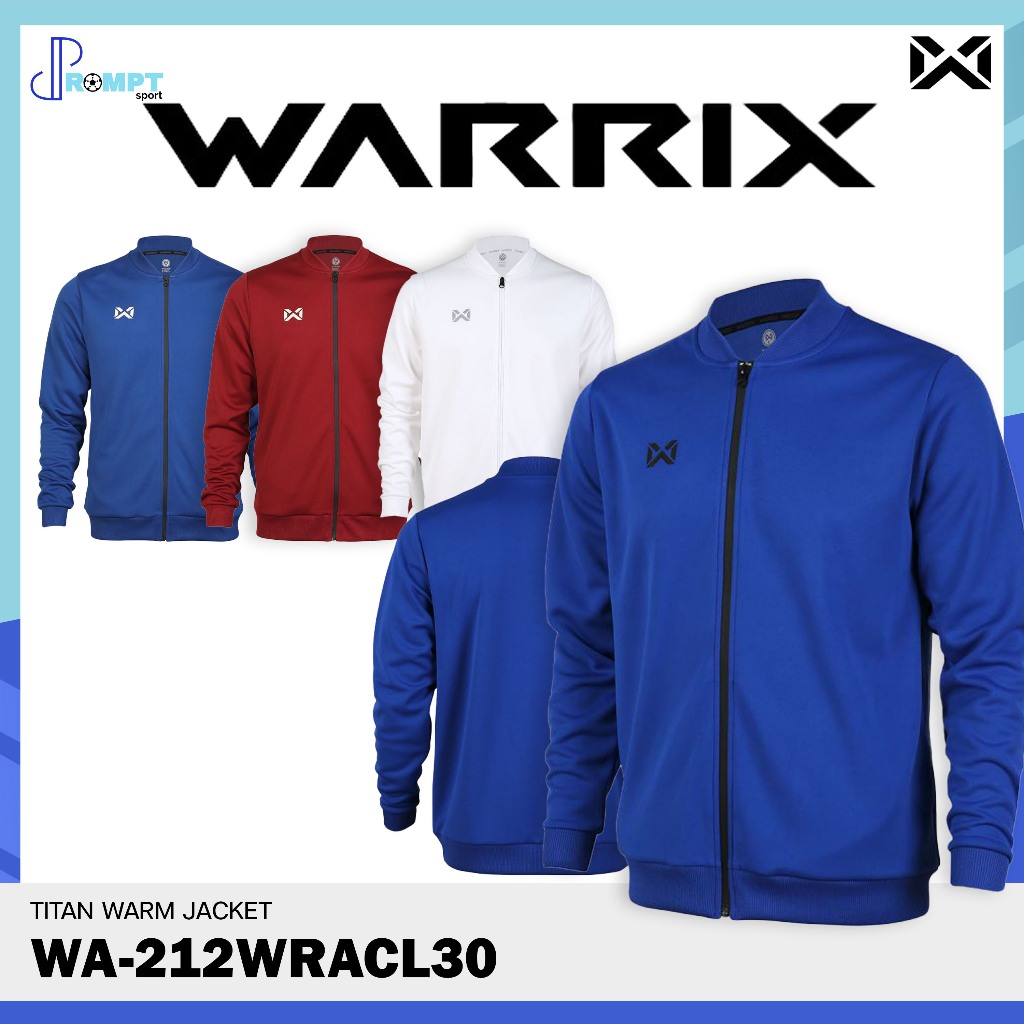 เสื้อวอร์ม TITAN JACKET เสื้อวอร์มแขนยาววอริกซ์ WARRIX รหัส WA-212WRACL30 นุ่ม เบา ใส่สบาย ของแท้100%