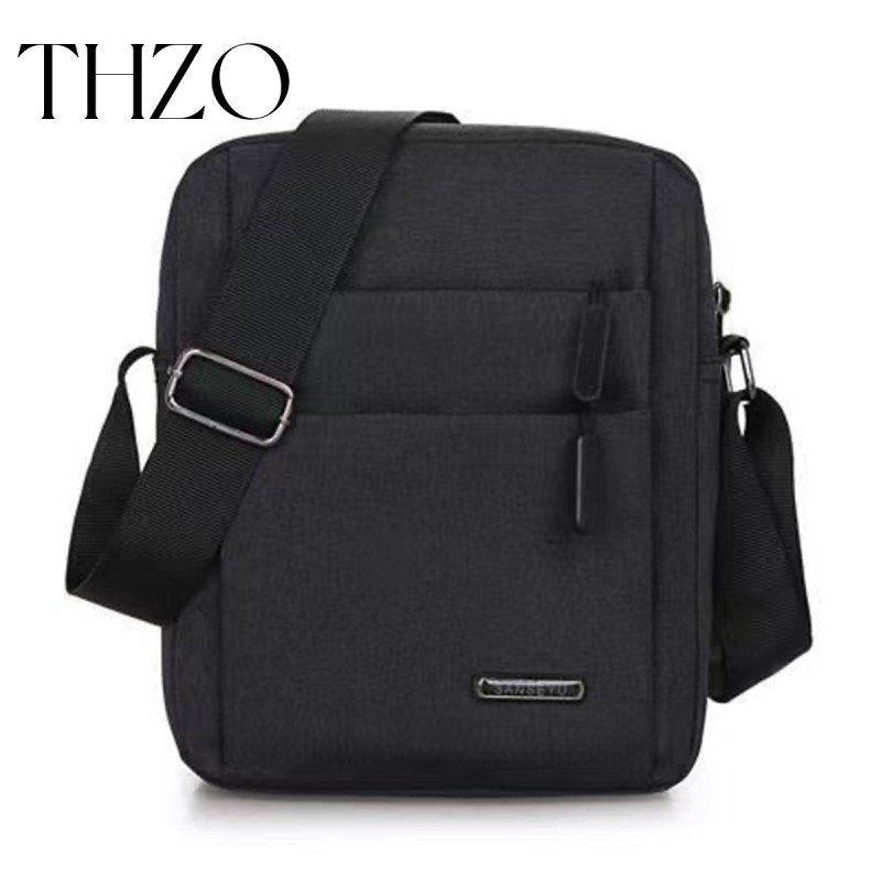 กระเป๋าสะพายผ้าใบแฟชั่นผู้ชาย สะพายข้างผ้า Oxford รุ่นM77