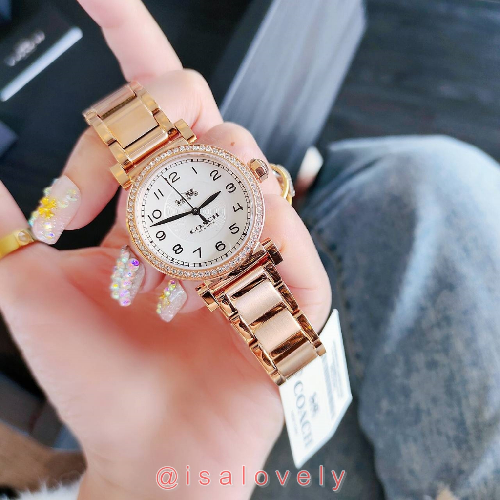 📌Isa Lovely Shop📌  COACH Madison Ladies Rose Gold-tone Watch 14502398