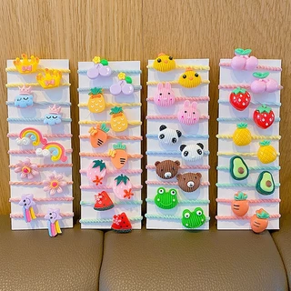10ชิ้น พร้อมส่ง ยางรัดผมสำหรับเด็ก สไตล์เกาหลี น่ารัก