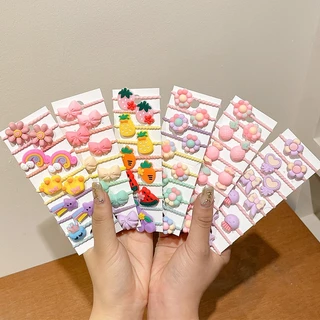 10ชิ้น พร้อมส่ง ยางรัดผมสำหรับเด็ก สไตล์เกาหลี น่ารัก