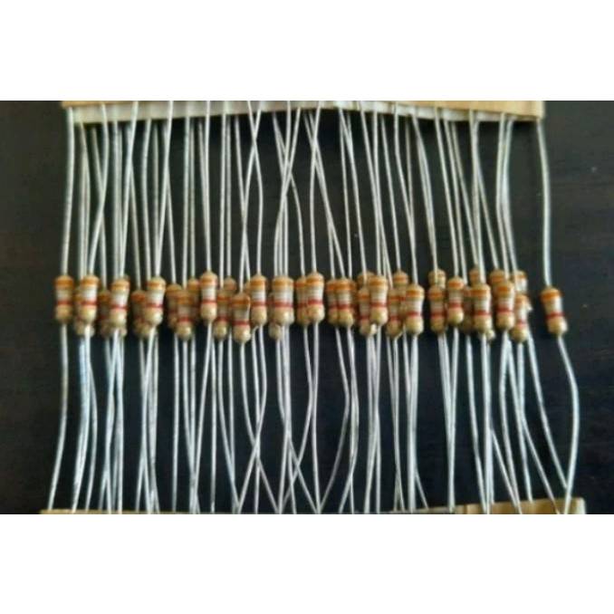 0001207 ตัวต้านทาน 3.9kOhm 1/2 Watt 5%  รีซิสเตอร์ 3.9เคโอห์ม 1/2 วัตต์ (จำนวน 20 ตัว)