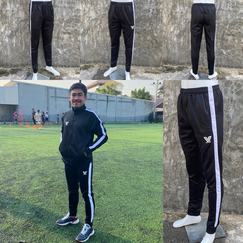 กางเกงวอร์ม Victory (unisex) ใส่สบาย  มีกระเป๋าข้าง กางเกงในเชือก กางเกงทรงเข้ารูปทรงเท่