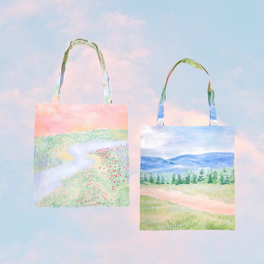 ✨NEW✨Vibes.brandd⌇Charlotte & Sogen tote bag - กระเป๋าผ้าแคนวาส