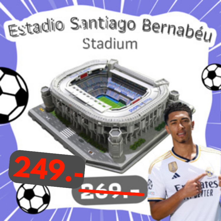 จิ๊กซอว์ 3 มิติ สนามบอล เรอัลมาดริด Estadio Santiago Bernabéu Real Madrid สนามฟุตบอลขนาดใหญ่