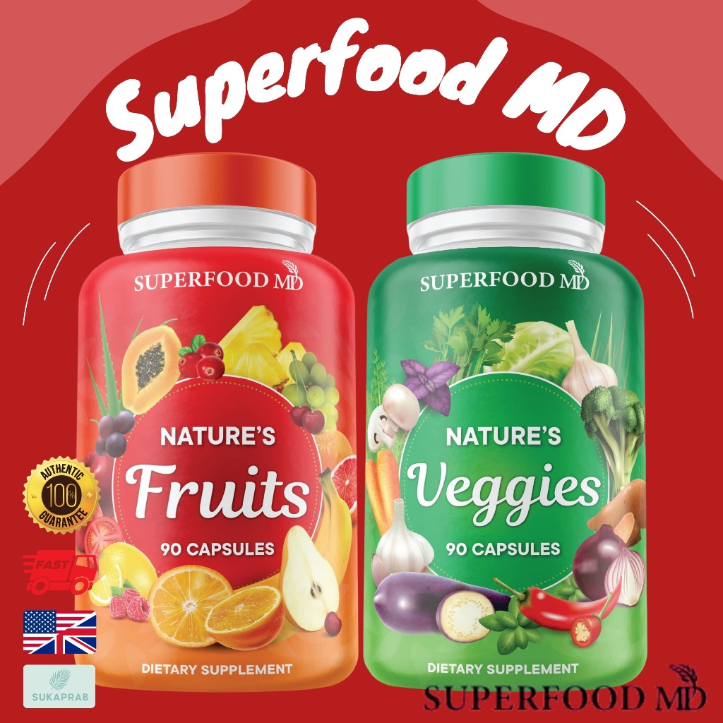 พร้อมส่ง Superfood MD Fruit &amp; Veggie  90 Capsules