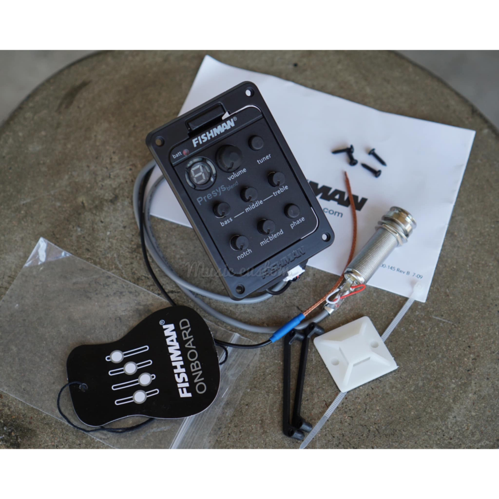 Fishman 301 แบบดีมีไมค์  EQ Fishman301 (งานเทียบเท่า) มี2ระบบ เปียโซ่+ระบบไมค์ งานจีน