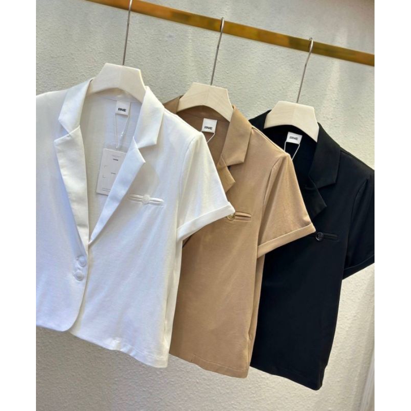 Blazer ผ้ายืด ทรงครอป