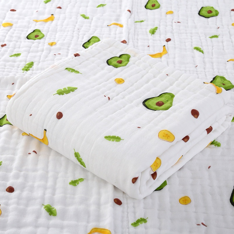 ผ้าห่ม ห่อตัว เช็ดตัว Cottonหนา2ผืนปะกบกัน 70x90cm สัมผัสนุ่มซับน้ำดี(ชค เล็ก) รูปที่ 8