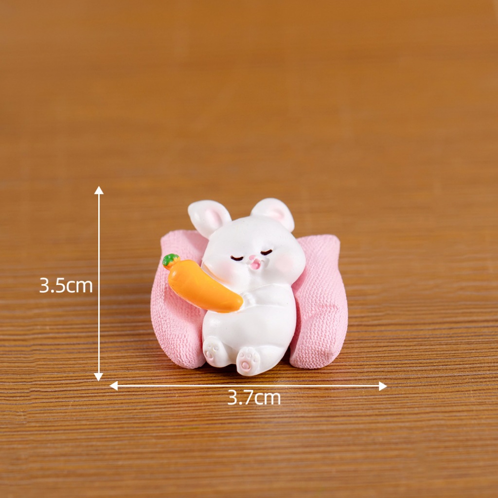 A025 ตุ๊กตาจิ๋ว ตุ๊กตุ่นจิ๋ว ตุ๊กตาสัตว์น้อย  แมว สุนัข หมู กระต่าย สำหรับตกแต่งสวนถาด แต่งสวนจิ๋ว  แต่งบ้าน แต่งเค้ก ขอ - รูปที่ 7