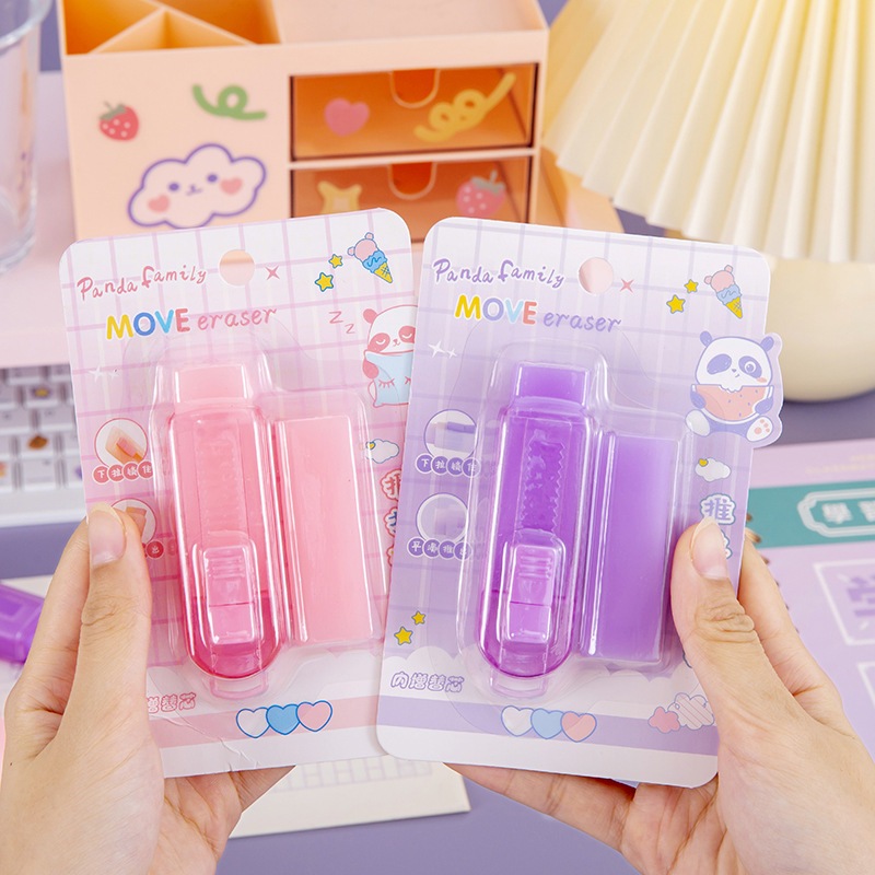 ยางลบแท่งเปลี่ยนไส้ได้ ยางลบแบบแท่ง สีพาสเทล ยางลบดินสอ /ERA-019