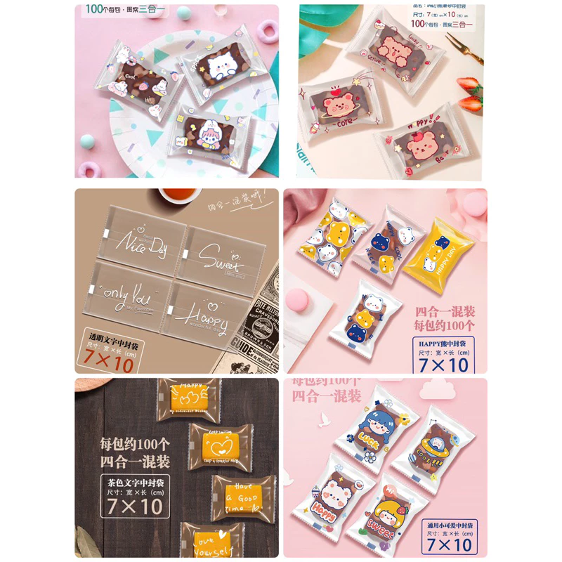 ถุงซีลใส่ขนม ขนาด 7*10 ซม ลายญี่ปุ่น แพค 100 ใบ thumbnail 5