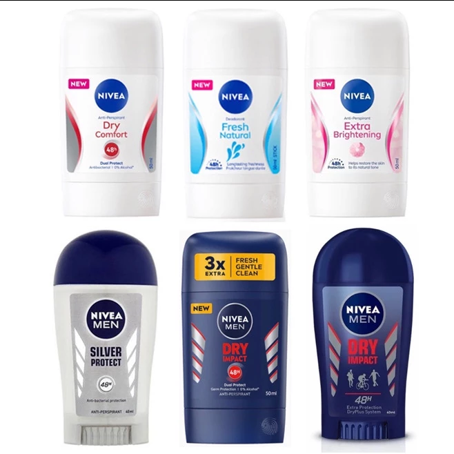 ❗️พร้อมส่ง❗️Nivea Sticks นีเวีย ดราย คอมฟอร์ท สติ๊ก ระงับกลิ่นกาย สำหรับผู้หญิง/ผู้ชาย ขนาด 50 มล.