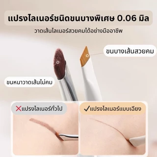 เซ็ตแปรงเขียนอายไลเนอร์ 1 เซ็ต 4 ชิ้น แปรงเขียนอายไลเนอร์ เขียนคิ้ว เส้นเล็ก คมกริบ เส้นคมชัด เก็บรายละเอียดดีมาก
