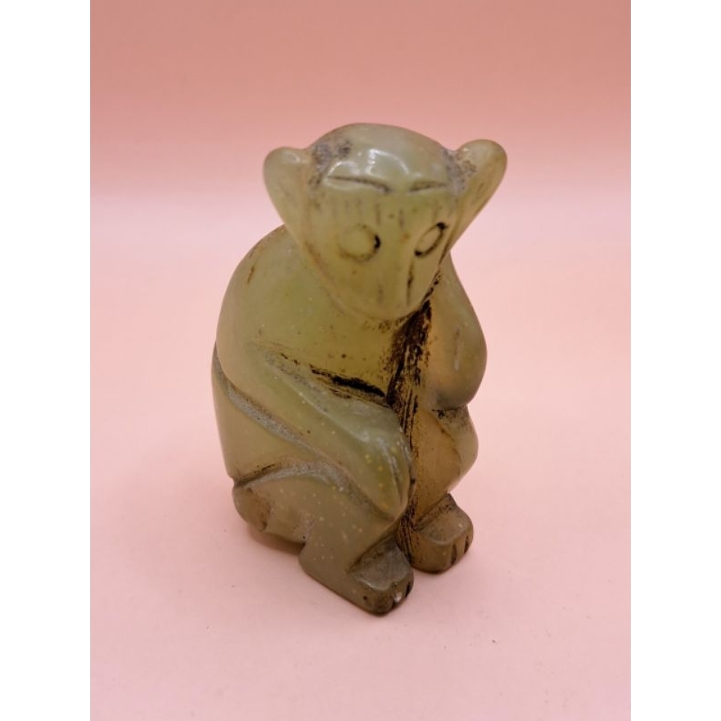 หินมลคลเเกะสลักเป็นลิง1ตัวจากประเทศจีน(mmm-27 )