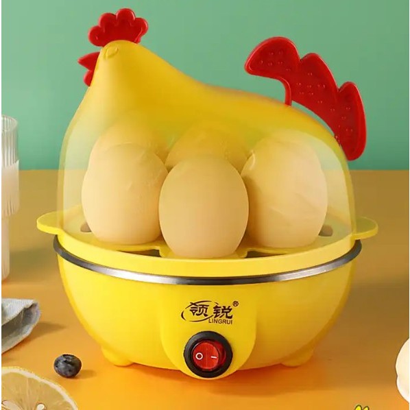 Egg Cooker เครื่องต้มไข่ หม้อนึ่งไข่ อุ่นได้หลากหลาย รูปไก่