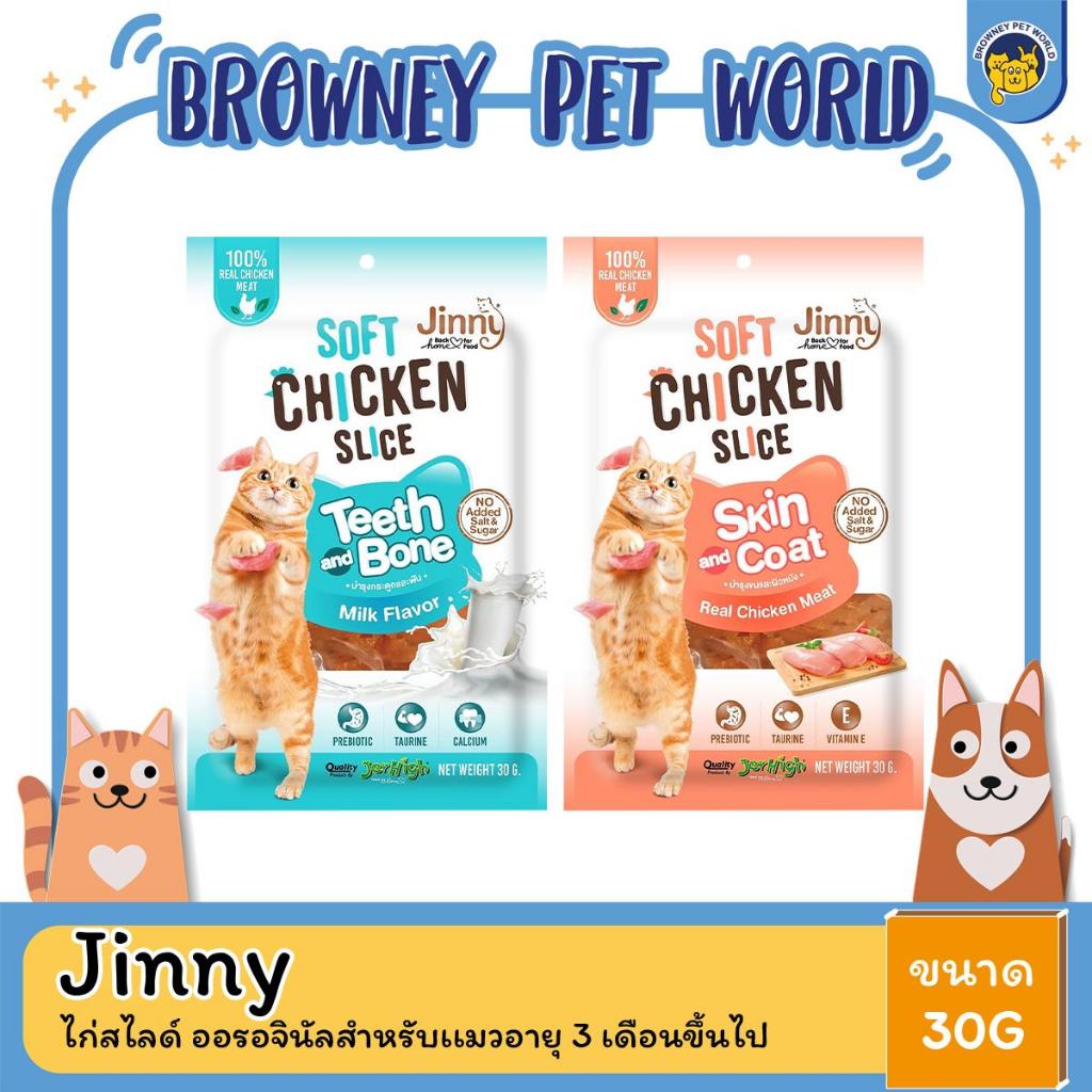 (3ซองราคาพิเศษ) Jinny Chicken Slice ไก่สไลด์ ออรอจินัล ขนาด 30 กรัม