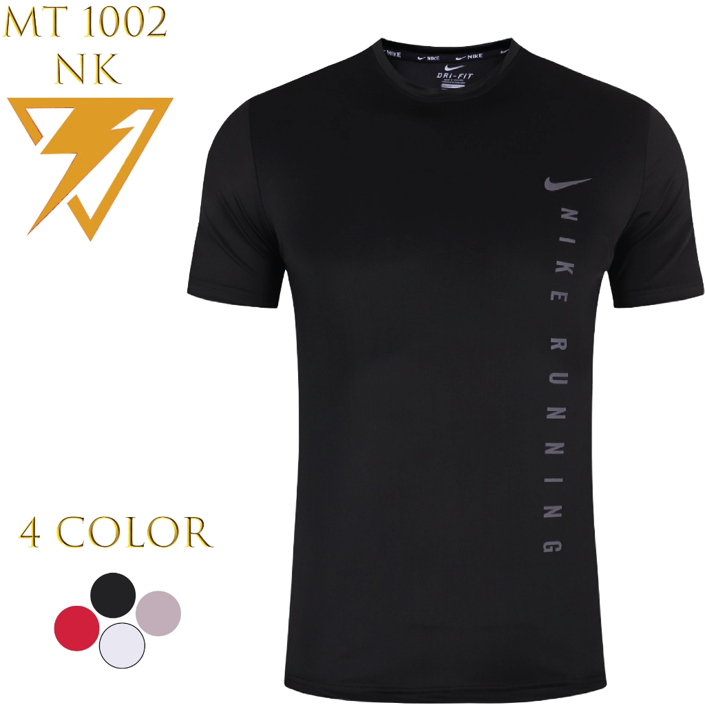 เสื้อกกีฬาออกกำลังกายแขนสั้น เนื้อผ้าลื่นใส่แล้วเย็น MT 1002