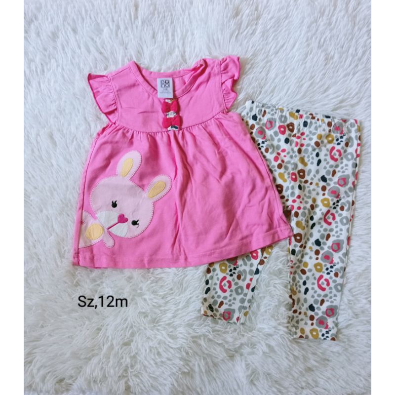 sale sale ‼️‼️เสื้อผ้าเด็กผู้หญิง ชุดเซ็ท เสื้อ+กางเกง ผ้าดี คุณภาพดี✅ไซส์12-18-24m  🌟แบรนด์ BNO, Ca