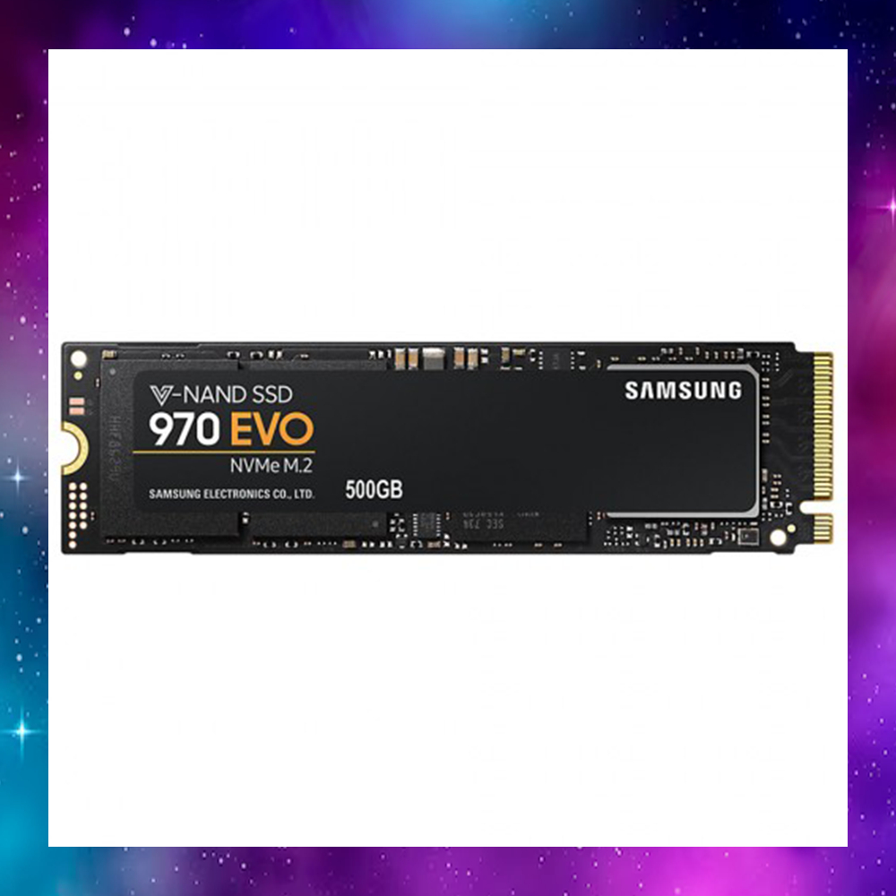 500 GB SSD (เอสเอสดี) SAMSUNG 970 EVO PCIe/NVMe M.2 2280 (MZ-V7E500BW) ประกัน4/2025